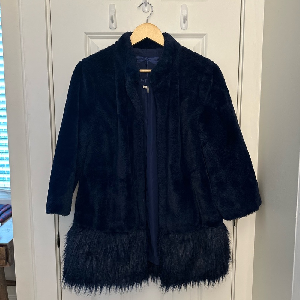 Tyler Boe faux fur coat, very good condition, size M